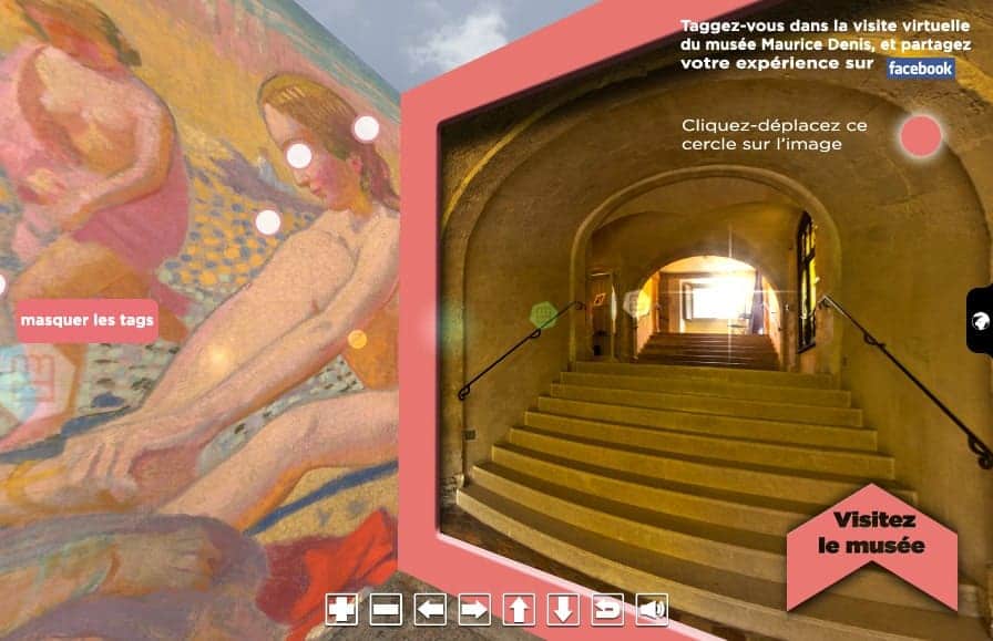 visite virtuelle du musee maurice denis - tagging