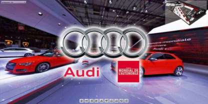 visite virtuelle du stand Audi au mondial de l'automobile