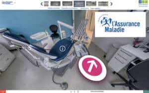 Visite virtuelle centre dentaire CPAM - Installations Paris 360°