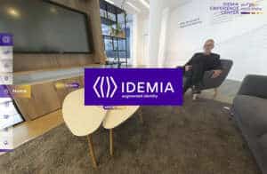 Visite virtuelle showroom IDEMIA - Technologies sécurité numérique
