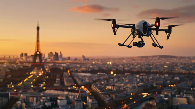 Photo 360 drone - vue aérienne immersive d'un domaine