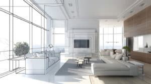 Visite virtuelle 3D - modélisation d'espace architectural en images de synthèse