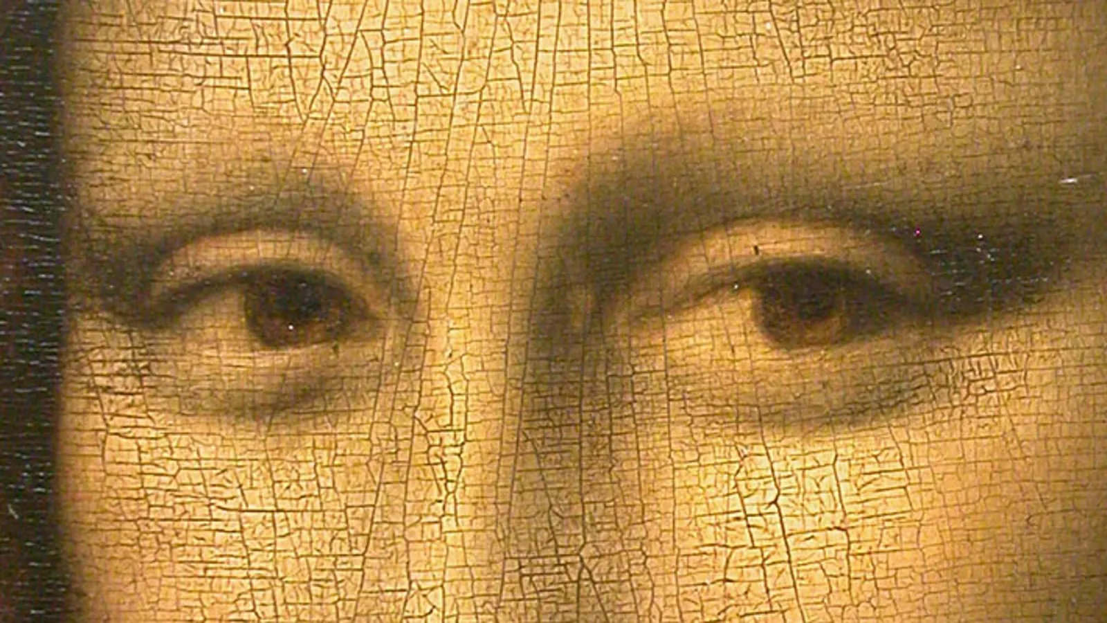 Salle des États — Macro sur la Joconde, détail du sfumato de Léonard de Vinci