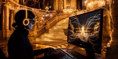 visite virtuelle non-voyants Opéra Garnier navigation clavier casque audio