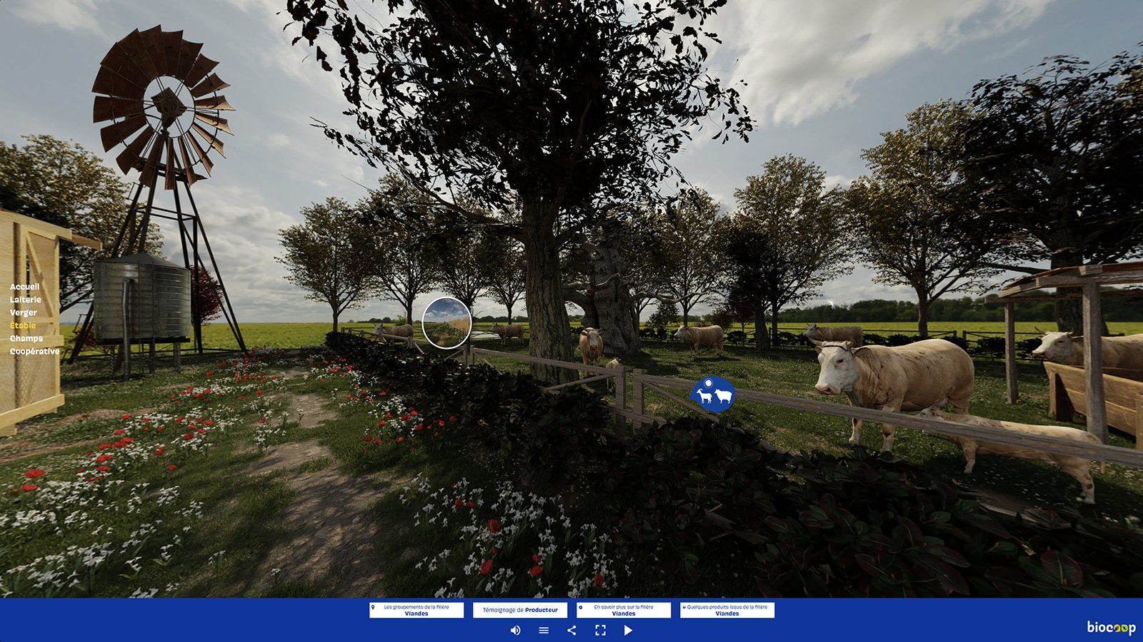 Visite virtuelle Biocoop 3D