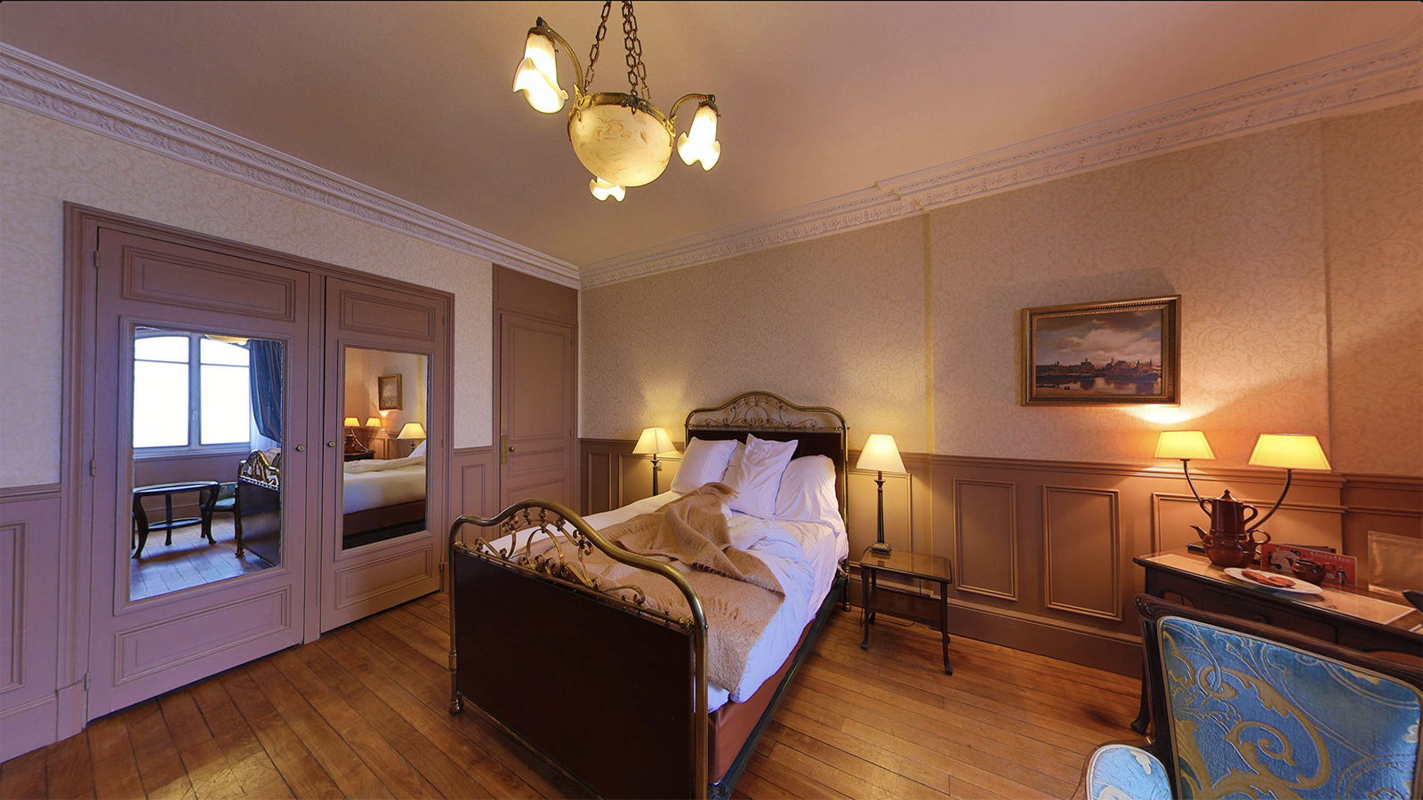 Timelapse 360° chambre Marcel Proust — lumière changeante du lever au coucher du soleil