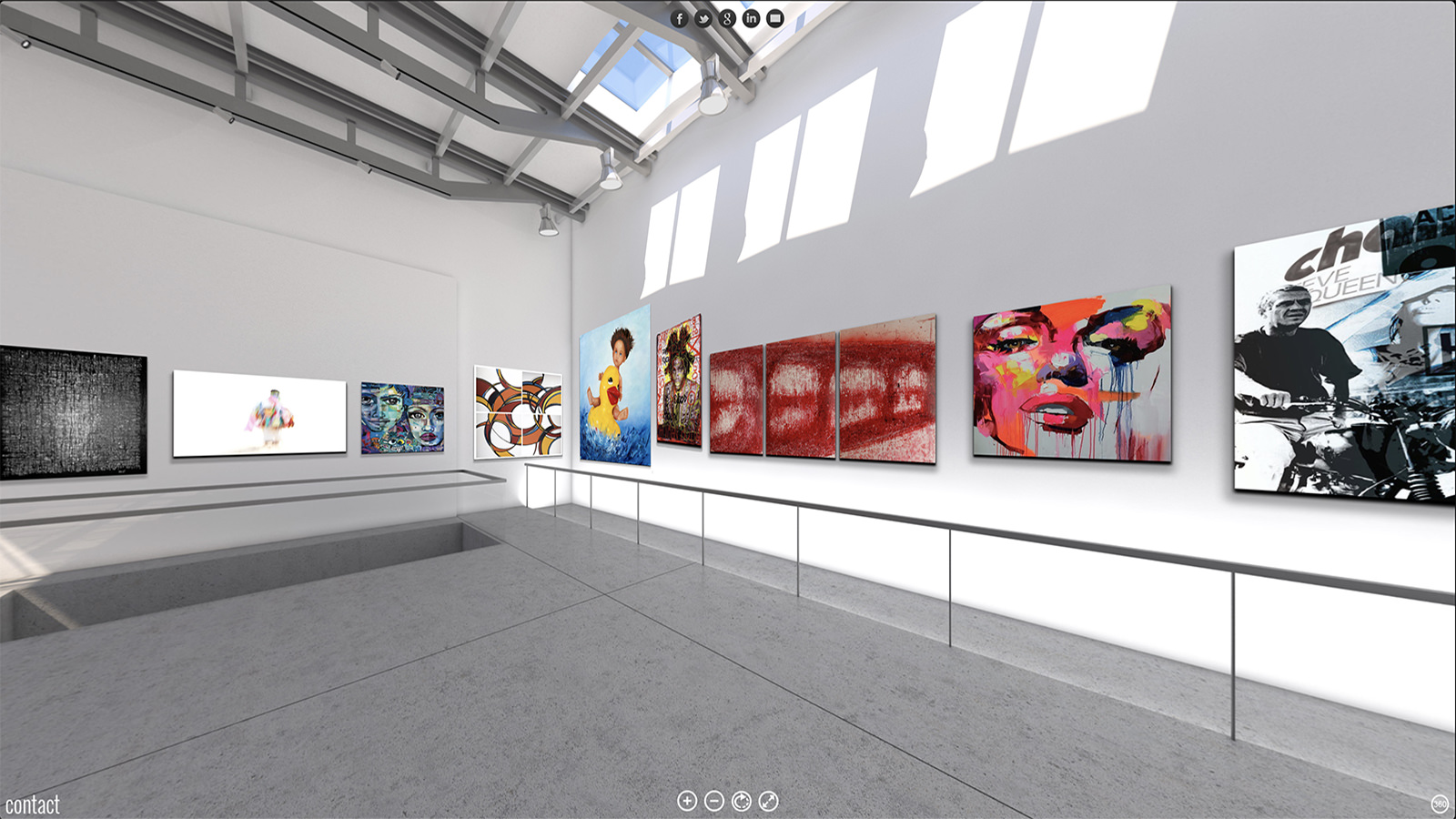 Visite virtuelle galerie art Somewhere in Art — Cliquez pour explorer en 360°