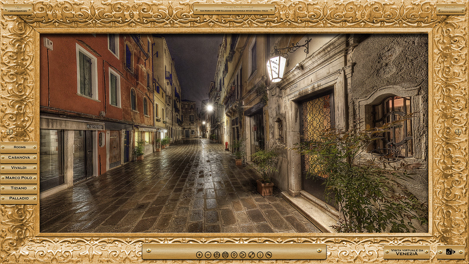 Visite virtuelle hôtel Venise — Hôtel San Samuele palazzo vénitien en 360°