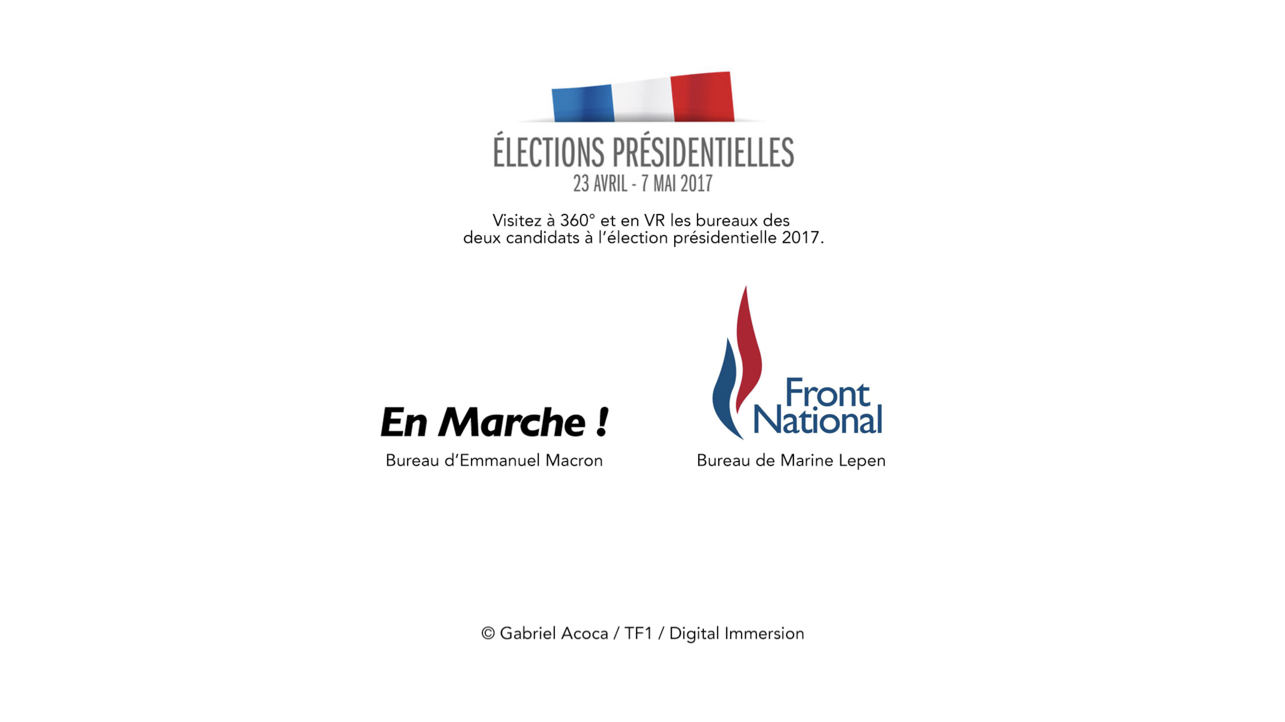 Visite virtuelle politique — QG présidentielle 2017 en 360°